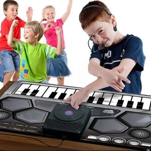 Adonai DJ Style Keyboard Touch Tune Sound Play Mat w/Mp3 capability & headset